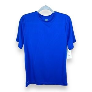NEW SMALL ATHLETIC WORKS MENS ROYAL BLUE ATHLETIC TEE ACTIVEWEAR SHORT SLEEVE